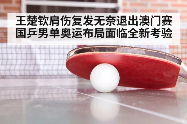 王楚钦肩伤复发无奈退出澳门赛 国乒男单奥运布局面临全新考验